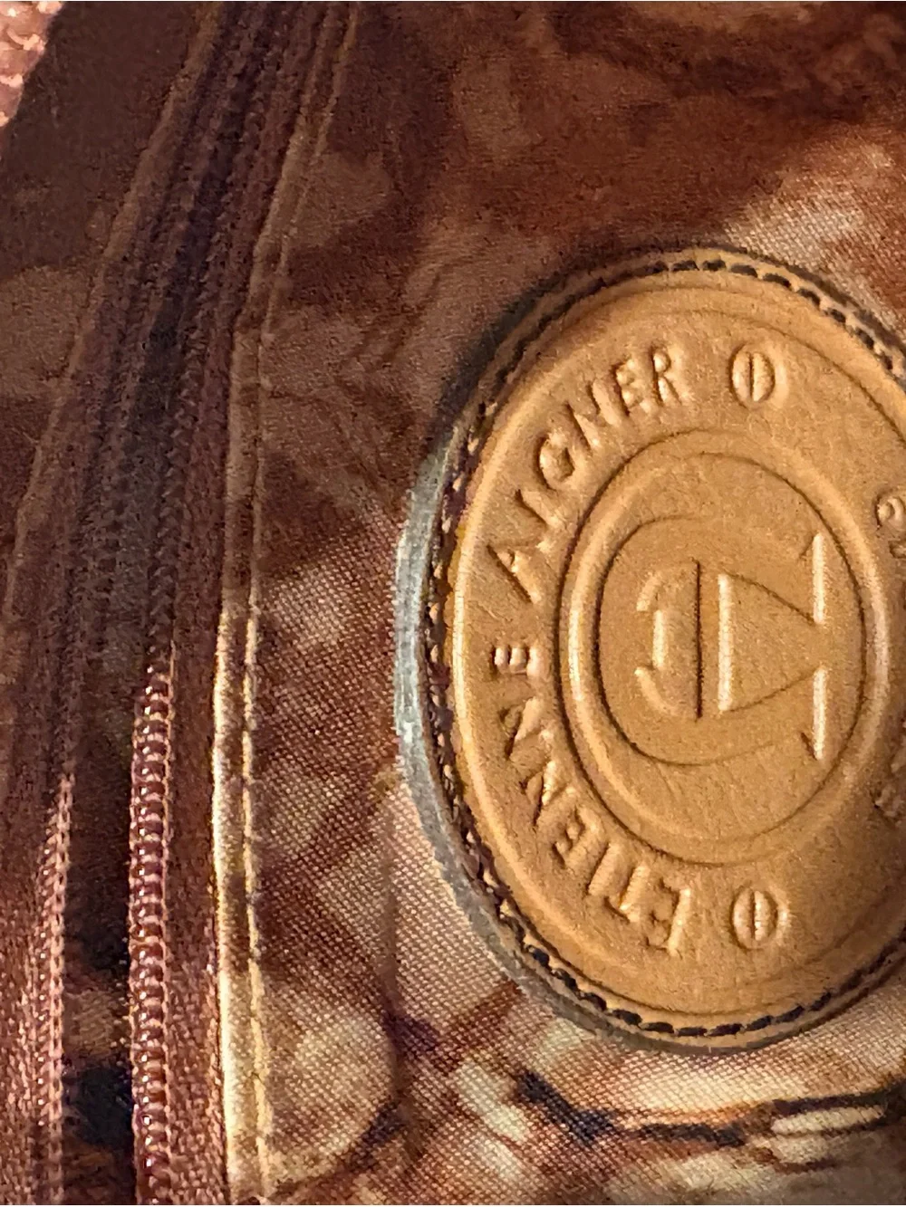 Etienne Aigner Tan Leather Hobo with Tassel Detail - Picture 7 of 8